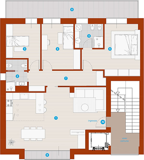 Appartamento al primo piano in vendita a Quarto D'Altino